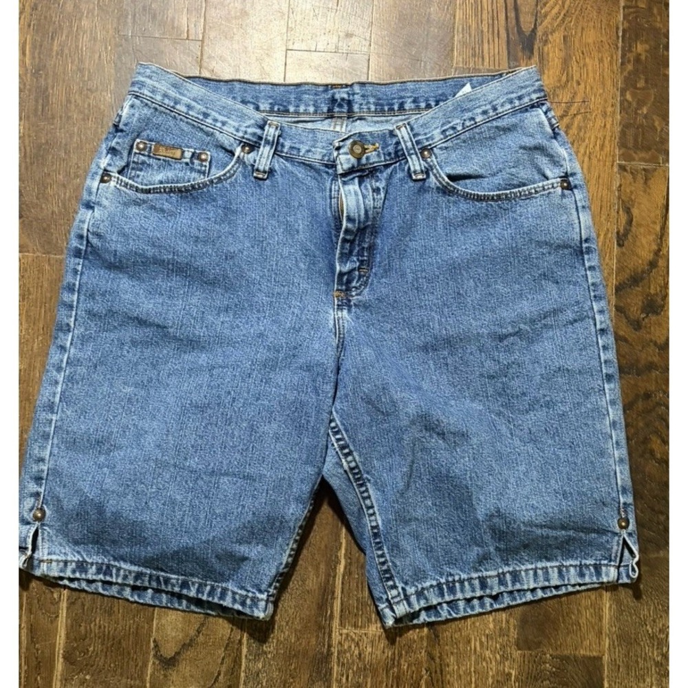 Riders 90s Y2K Vintage Bermuda Mom High Waisted Blue Jean Shorts Sz 12 M Jorts